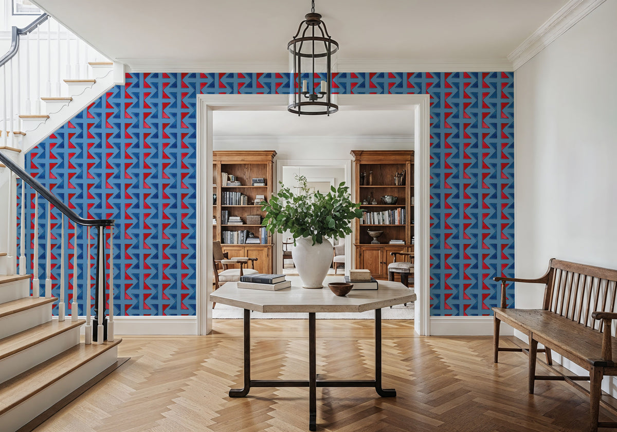 Seafood Shanty Baby Blue II Mural Wallpaper - room preview 02