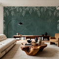 Welcome to Our Theatre, Bottle Green Mural Wallpaper - room preview 02