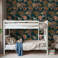 Vibrant Coral Reef, Blue Mural Wallpaper - room preview 02
