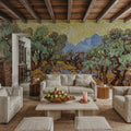 Olive Trees Mural Wallpaper - Warm Tone - room preview 02