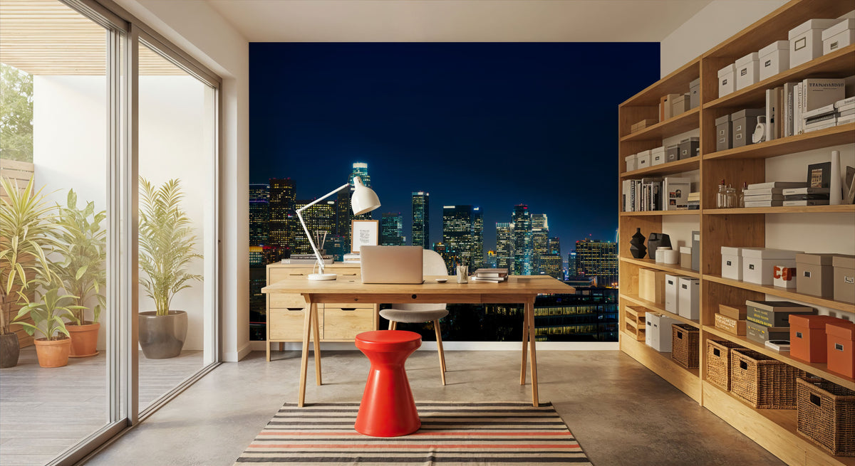 Downtown LA Mural Wallpaper - room preview 02