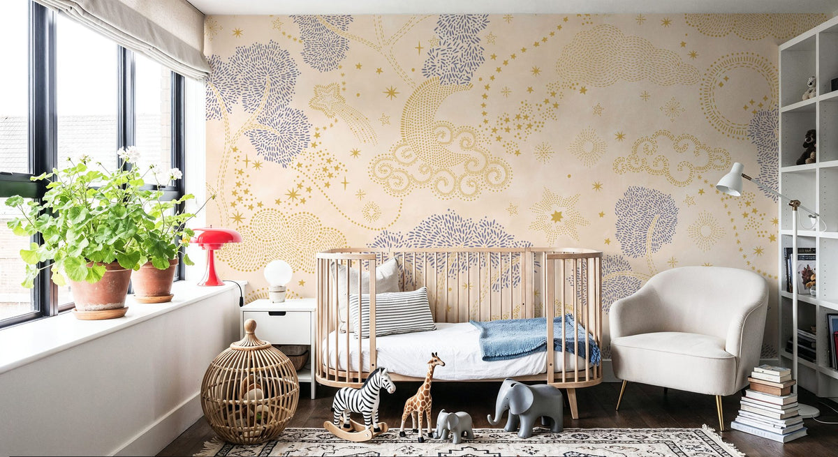 Moonlit Sky, Butter Mural Wallpaper - room preview 02
