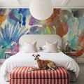 Palm Abstract Mural Wallpaper - room preview 02
