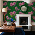 Flat Flowers Mural Wallpaper - room preview 02