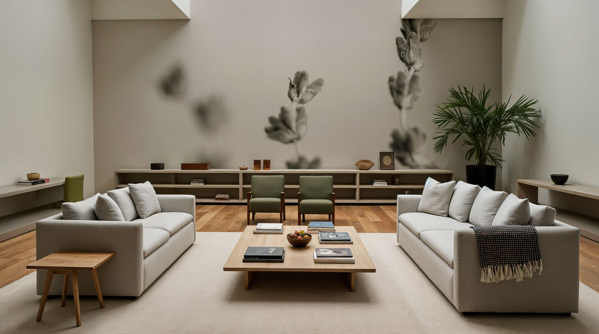 Lavender Study Mural Wallpaper - room preview 02