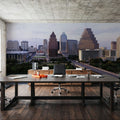 Riverside Metropolis Mural Wallpaper - room preview 02