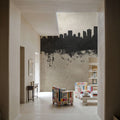 Vancouver Canada Skyline Concrete Mural Wallpaper - room preview 02