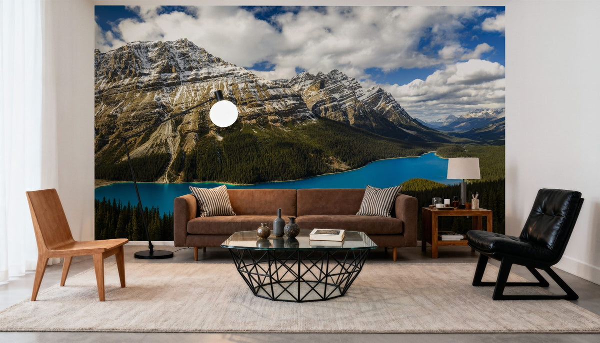 Peyto Lake Mural Wallpaper - room preview 02