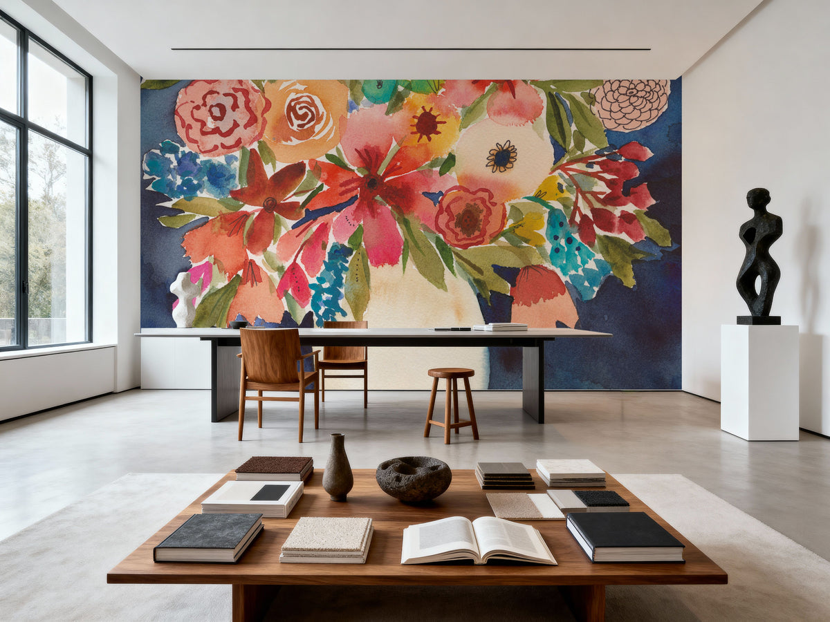 Floral Beauty II Mural Wallpaper - room preview 02