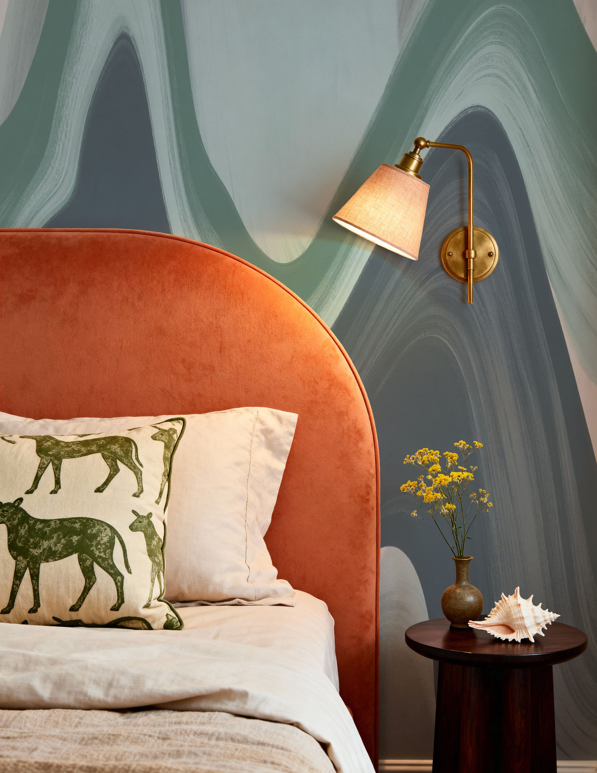Abstract Paints, Pastels Mural Wallpaper - room preview 02