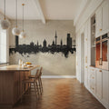Mannheim Germany Skyline Concrete Mural Wallpaper - room preview 02