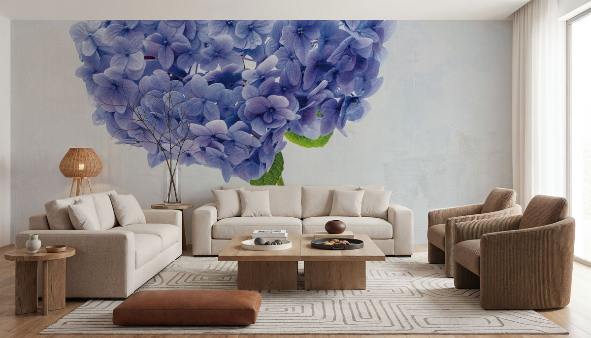 Cape Cod Hydrangea Mural Wallpaper - room preview 02