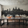 Trier Germany Skyline Concrete Mural Wallpaper - room preview 02