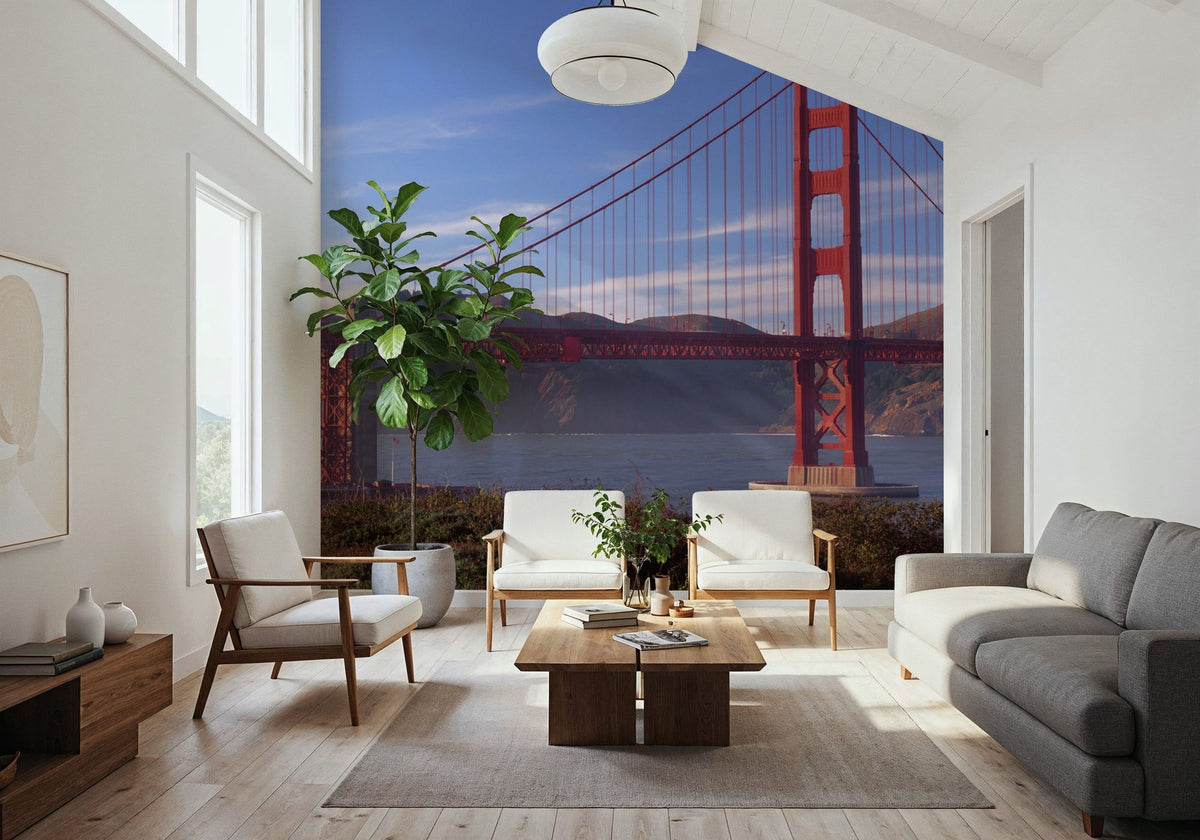 Bay Bridge Majesty Mural Wallpaper - room preview 02