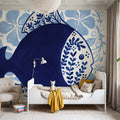 Coastal Chinoiserie V Mural Wallpaper - room preview 02