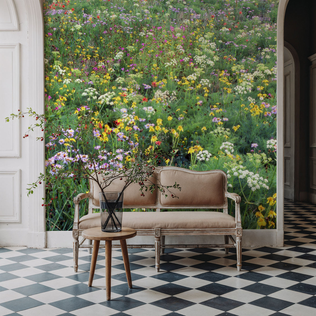 Technicolor Meadow Mural Wallpaper - room preview 02