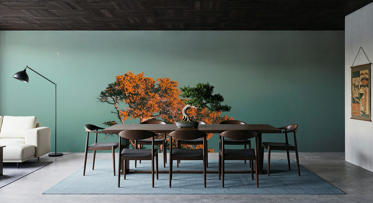 Red Pine Tree Mural Wallpaper - room preview 02