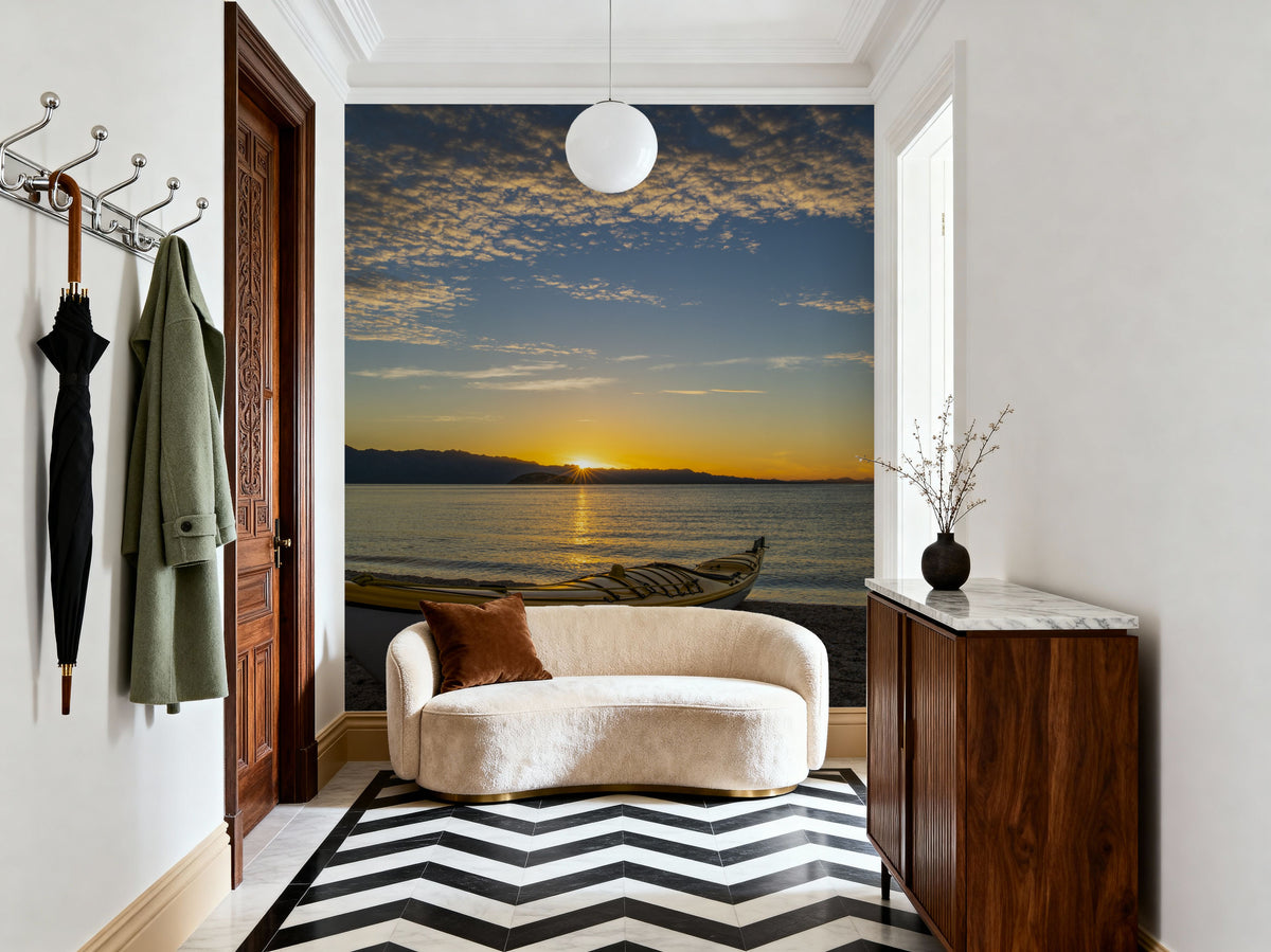 Kayak Sunrise Mural Wallpaper - room preview 02