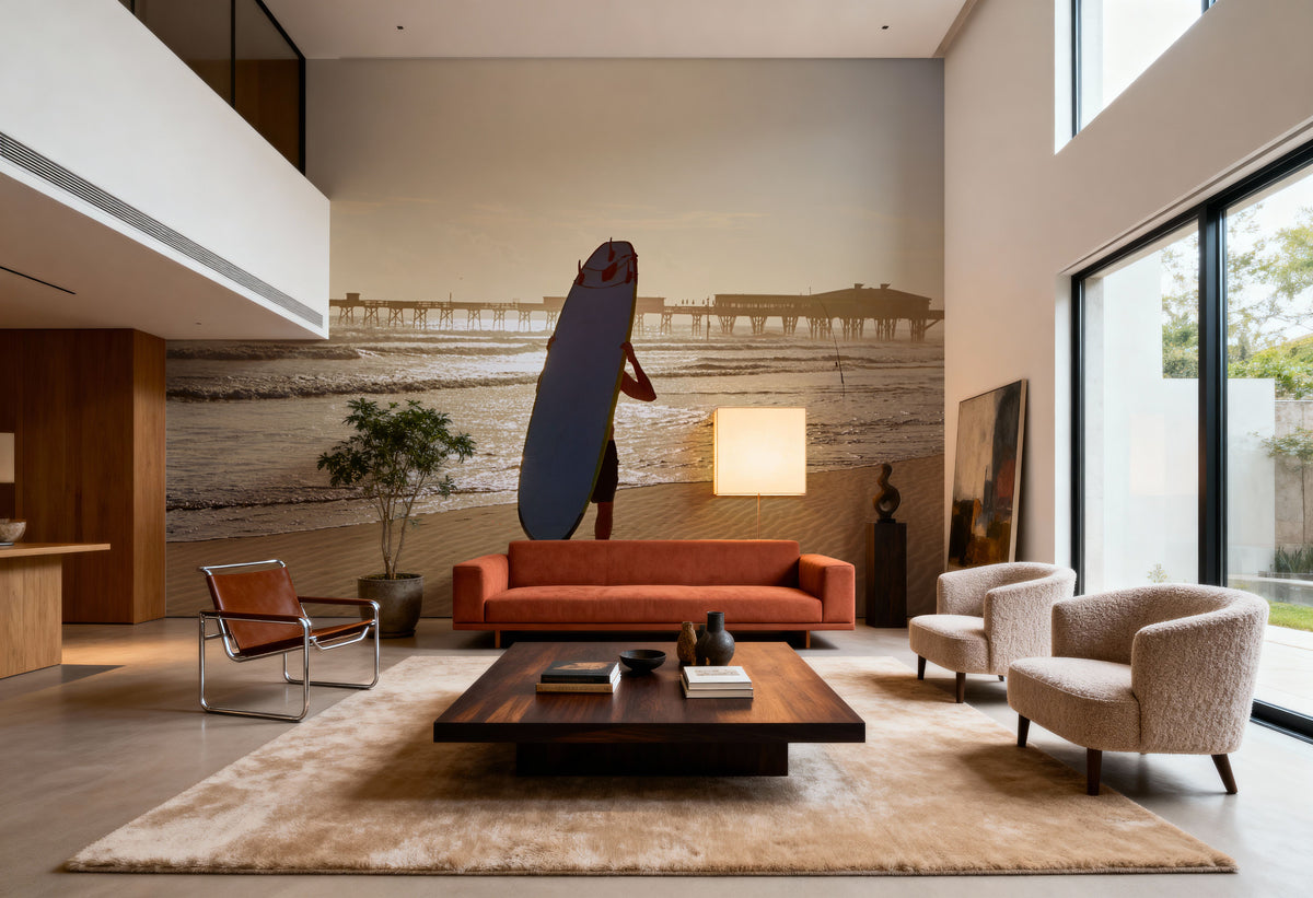 Daytona Beach Surf Mural Wallpaper - room preview 02