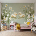 Endearing Ducklings Mural Wallpaper - room preview 02