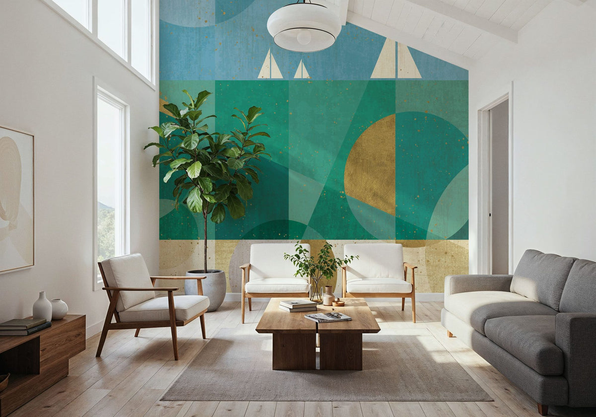 Seascape II Mural Wallpaper - room preview 02