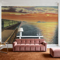 Greetings From Train Sunset Mural Wallpaper - room preview 02