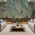 Willow & Birds, Pistachio Mural Wallpaper - room preview 02