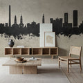 Erlangen Germany Skyline Concrete Mural Wallpaper - room preview 02