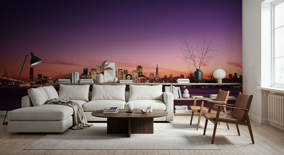 Metropolitan Twilight Mural Wallpaper - room preview 02