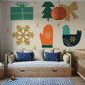 Winter Cheer IV Mural Wallpaper - room preview 02