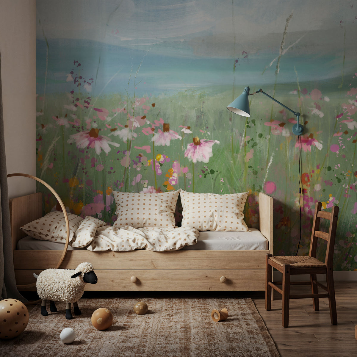 Meadow Stroll Mural Wallpaper - room preview 02