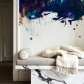 Melbourne Australia Skyline Blue & Bronze Mural Wallpaper - room preview 02