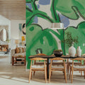 Checkered Palm Mural Wallpaper - room preview 02