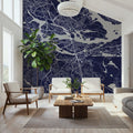 Map of Stockholm Mural Wallpaper - room preview 02