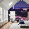 Capital Twilight Mural Wallpaper - Blue Tone - room preview 02