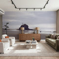 Misty Coastal Haven Mural Wallpaper - room preview 02