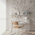 Wild Blooms VIII Mural Wallpaper - Light Tone - room preview 02