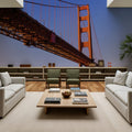 Golden Gate View Mural Wallpaper - room preview 02