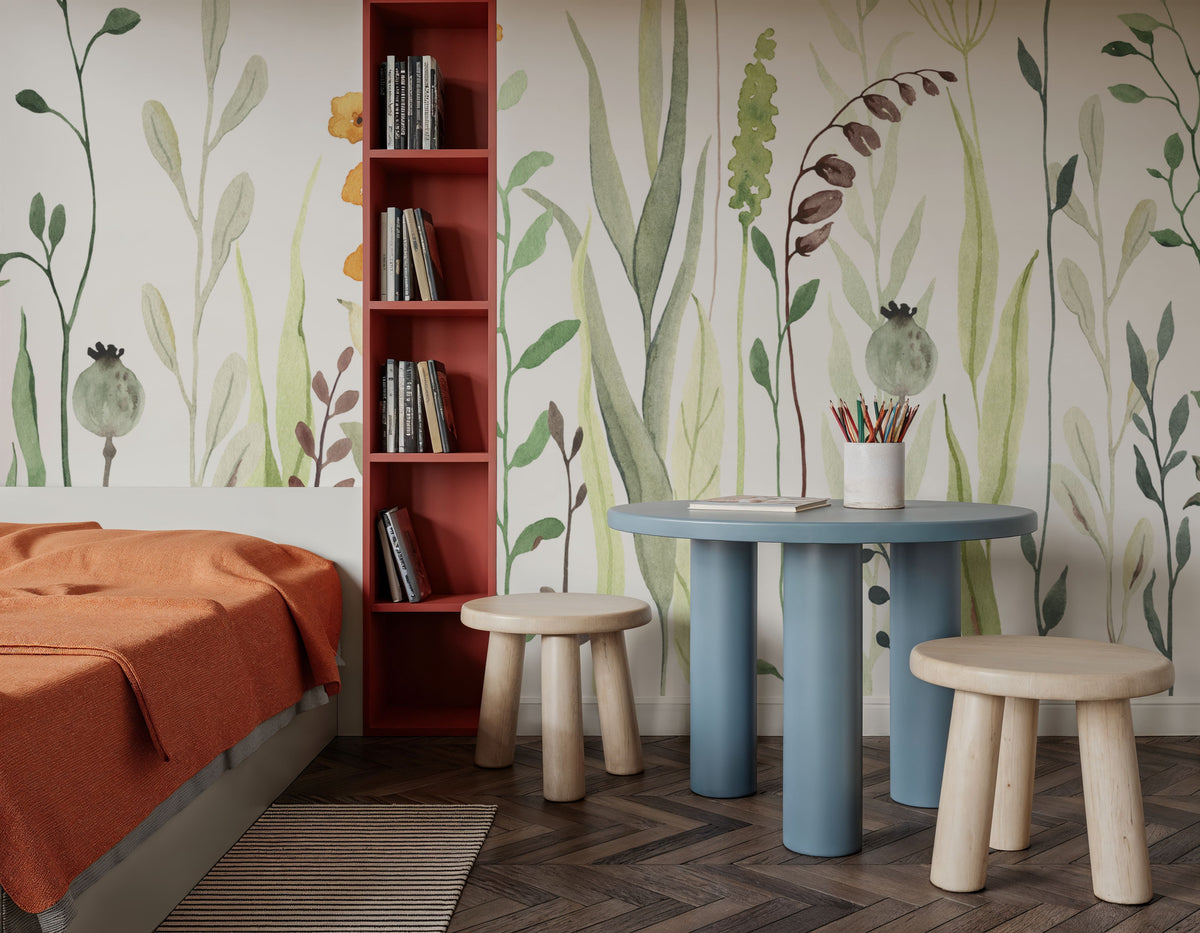 Meadow Landscape Mural Wallpaper - room preview 02