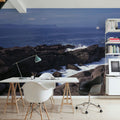 Sailing the Rugged Coast Mural Wallpaper - room preview 02