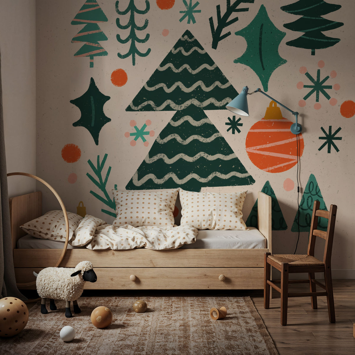 Warm Wishes IV Mural Wallpaper - room preview 02