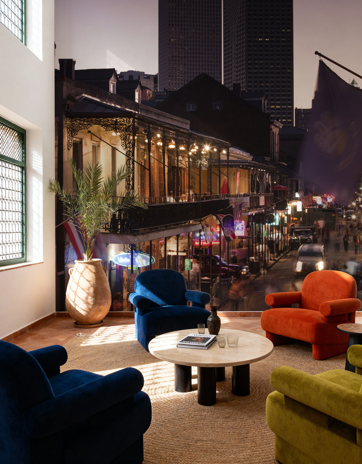 Bourbon Street Twilight Mural Wallpaper - room preview 02