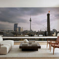 Misty Tower Skyline Mural Wallpaper - room preview 02