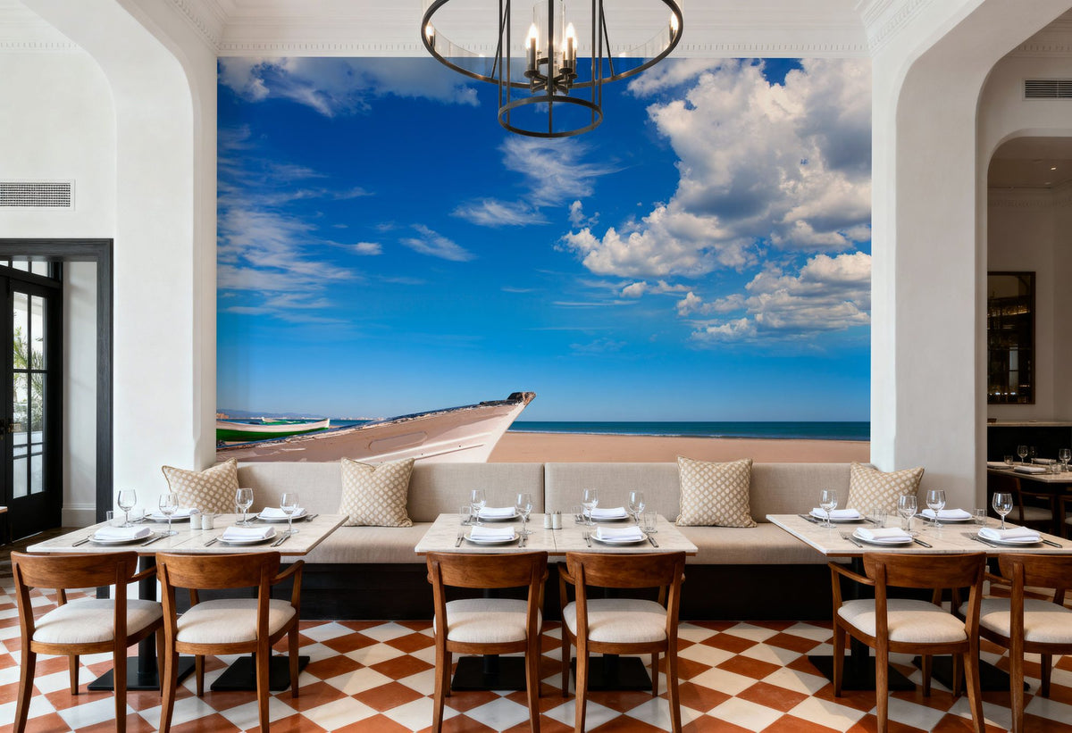 Patacona Beach Mural Wallpaper - room preview 02