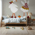 Ducks in the Pumpkin Patch VII Mural Wallpaper - room preview 02