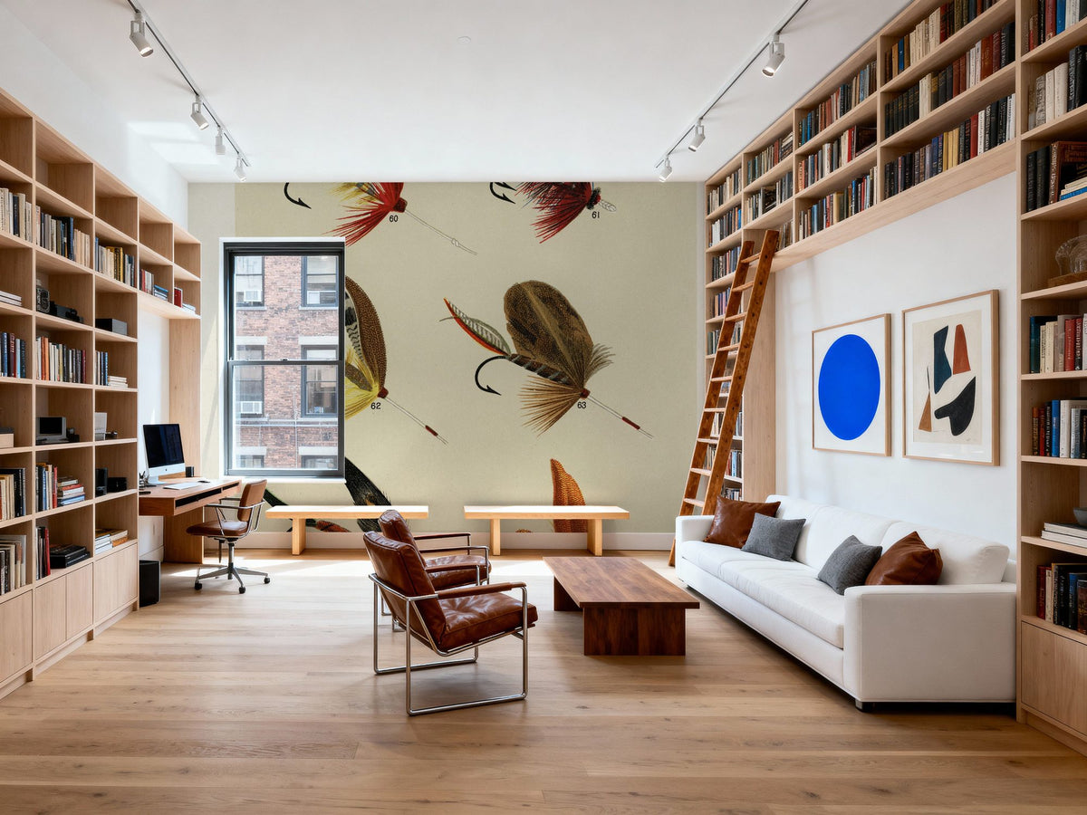 Lake Flies Mural Wallpaper - room preview 02