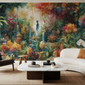 Lush Garden of Eden At Sunrise Mural Wallpaper - room preview 02