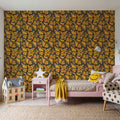Monarch Movements, Olive Mural Wallpaper - room preview 02