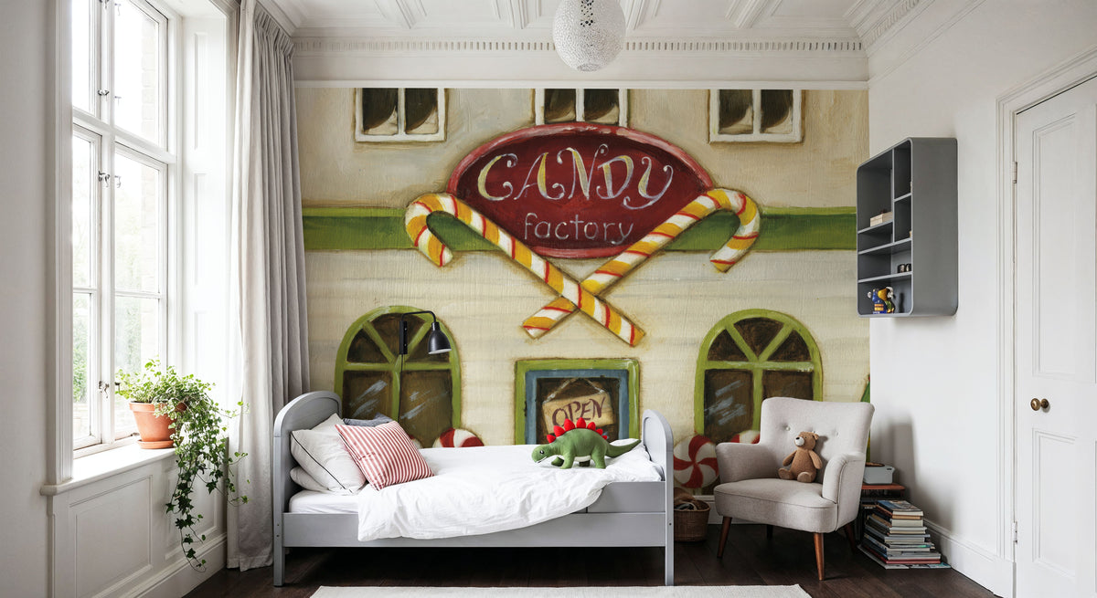 Winter Teddy Bears V Mural Wallpaper - room preview 02