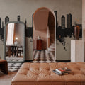 Izmir Turkey Skyline Concrete Mural Wallpaper - room preview 02
